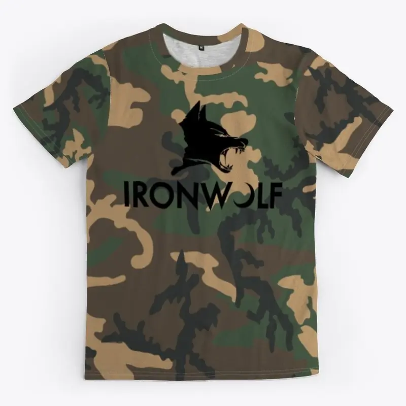 Iron Wolf Camo Logo Tee